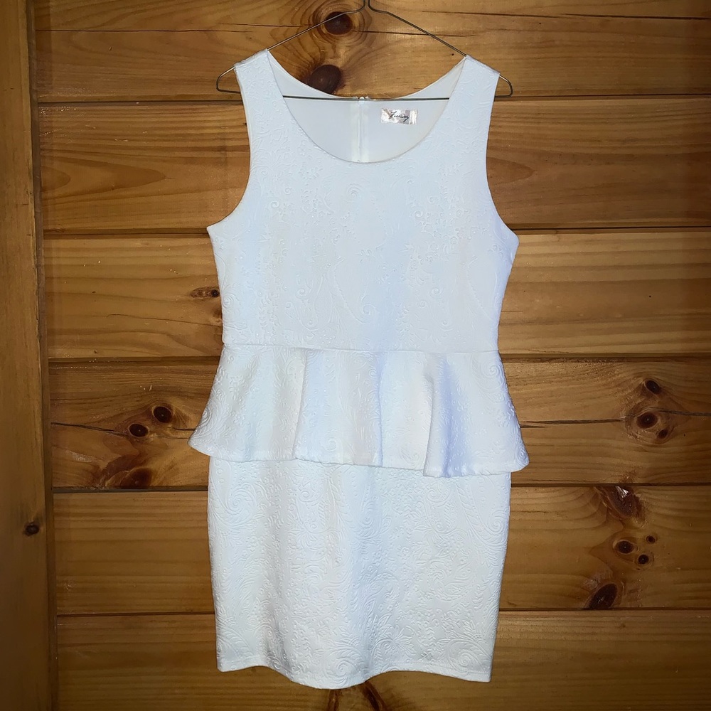 White Print Dress